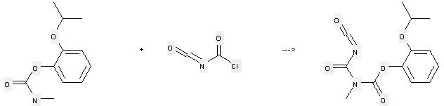 Propoxur can be used to produce C13H14N2O5 at the temperature of 130 °C